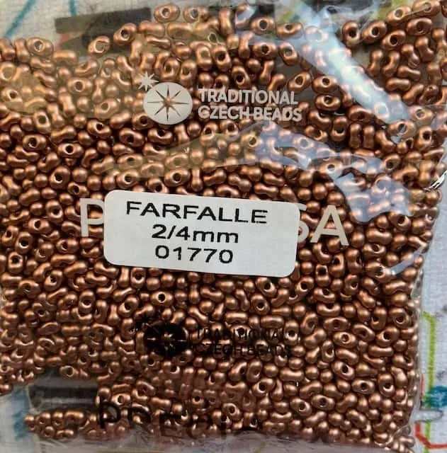 Preciosa Farfalle Beads 3.5 Oz 01770 2/4mm