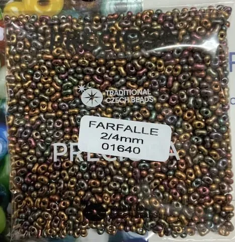 Preciosa Farfalle Beads 3.5 Oz 01640 2/4mm