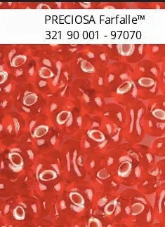 Preciosa Farfalle Beads 3.5 Oz 97070 2/4mm