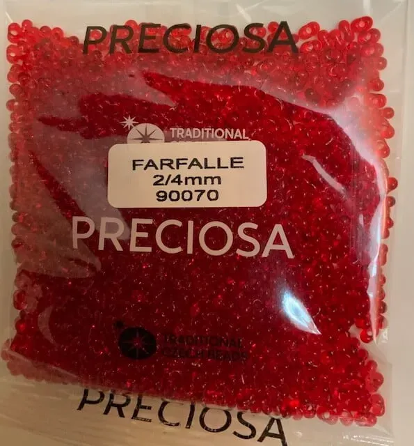 Preciosa Farfalle Beads 3.5 Oz 90070 2/4mm