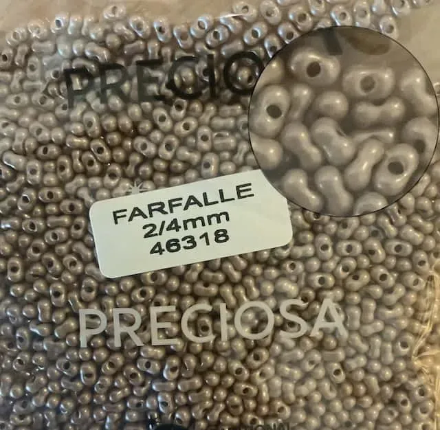Preciosa Farfalle Beads 3.5 Oz 46318 2/4mm
