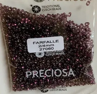 Preciosa Farfalle Beads 3.5 Oz 27060 2/4mm