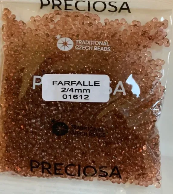 Preciosa Farfalle Beads 3.5 Oz 01612 2/4mm