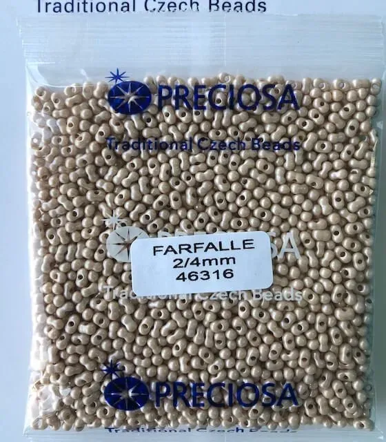 Preciosa Farfalle Beads 3.5 Oz 46316 2/4mm