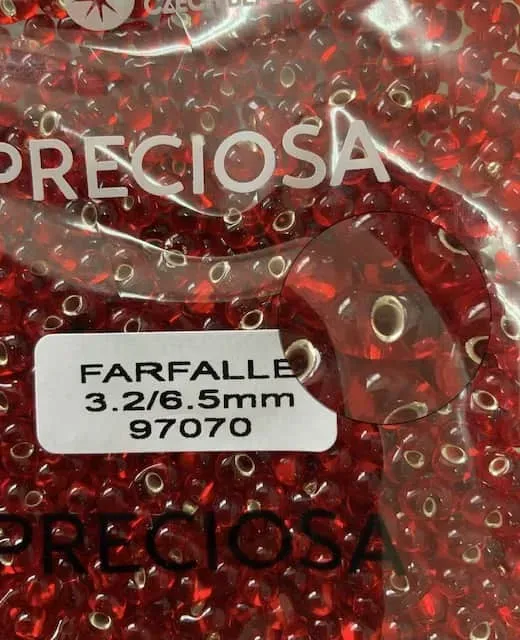Preciosa Farfalle Beads 3.5 Oz 97070 3.2/6.5mm