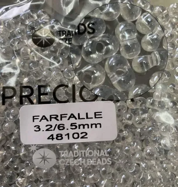 Preciosa Farfalle Beads 3.5 Oz 48102 3.2/6.5mm