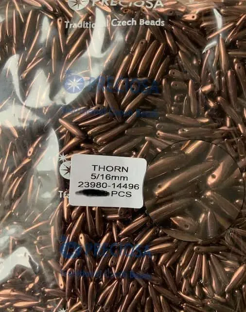 Preciosa Thorn Beads 3.5 Oz 5/16 mm 23980-14496 100 Pcs