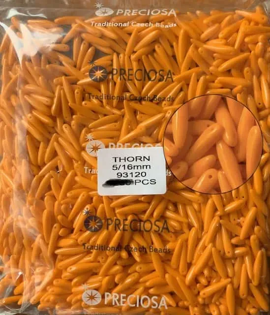 Preciosa Thorn Beads 3.5 Oz 5/16 mm 93120 100 Pcs