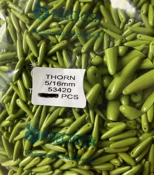 Preciosa Thorn Beads 3.5 Oz 5/16 mm 53420 100 Pcs 5