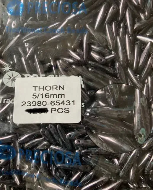 Preciosa Thorn Beads 3.5 Oz 5/16 mm 23980-65431 100 Pcs