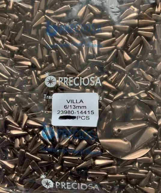 Preciosa Villa Beads 1.76 Oz 6/13mm 23980-14415 100 Pcs