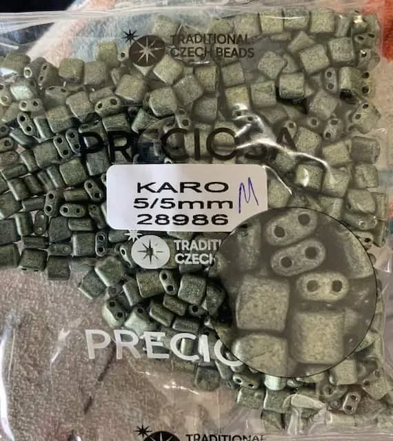 Preciosa Karo Beads 28986 5/5mm 3.5 Oz Matte
