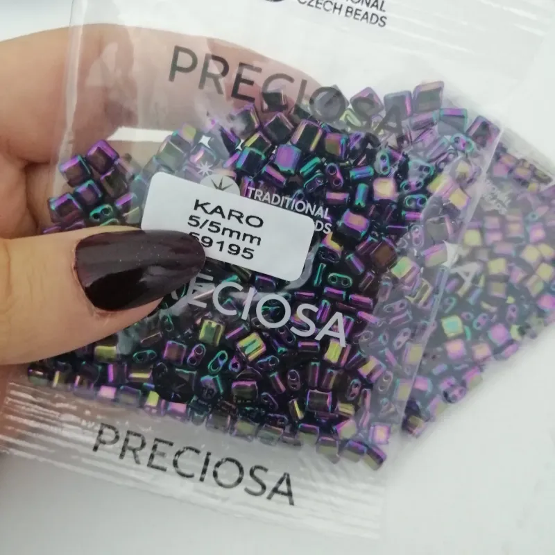 Preciosa Karo Beads 59195 5/5mm 3.5 Oz 2
