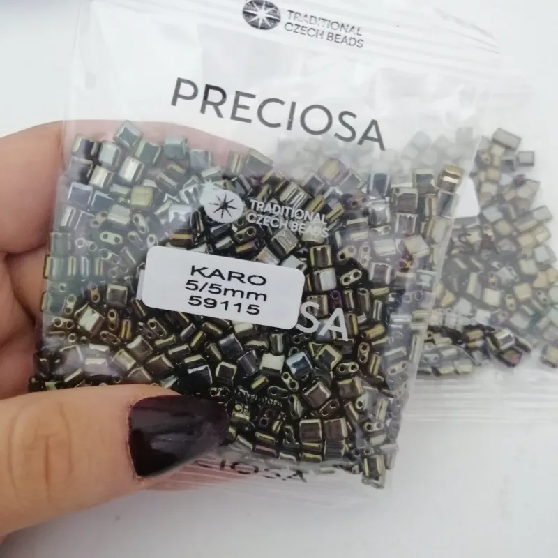 Preciosa Karo Beads 59115 5/5mm 3.5 Oz 2
