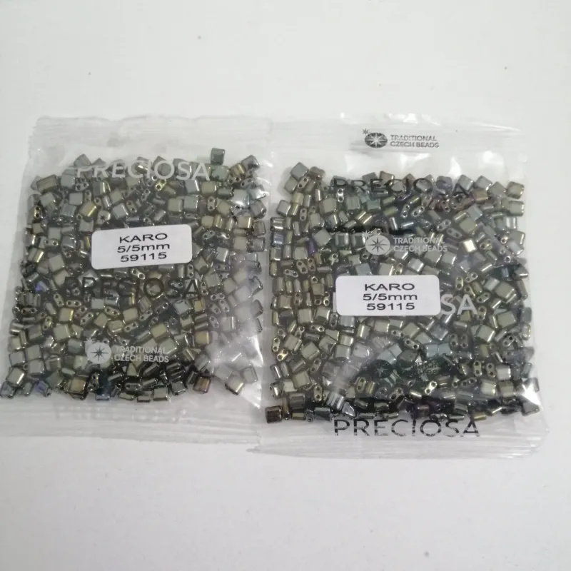 Preciosa Karo Beads 59115 5/5mm 3.5 Oz 3