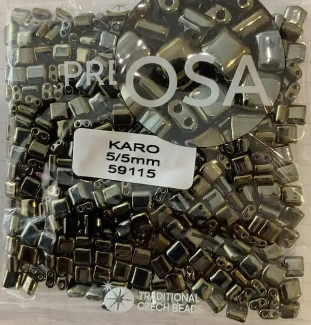 Preciosa Karo Beads 59115 5/5mm 3.5 Oz 5