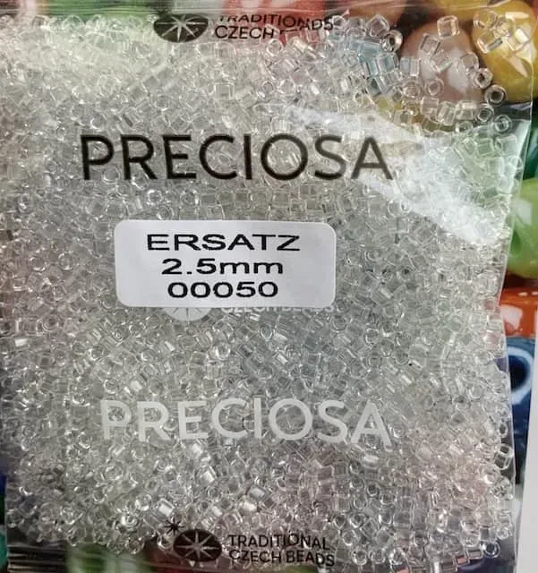 Preciosa Ersatz Beads 00050 2.5mm 3.5 Oz