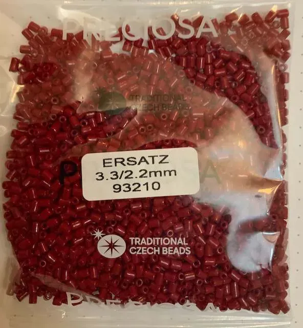 Preciosa Longsatz-RH Beads 93210 3.3/2.2mm 3.5 Oz