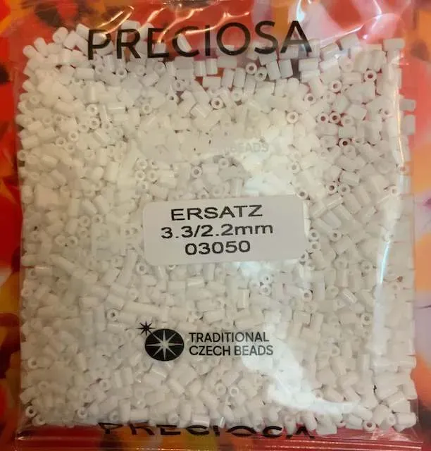 Preciosa Longsatz-RH Beads 03050 3.3/2.2mm 3.5 Oz