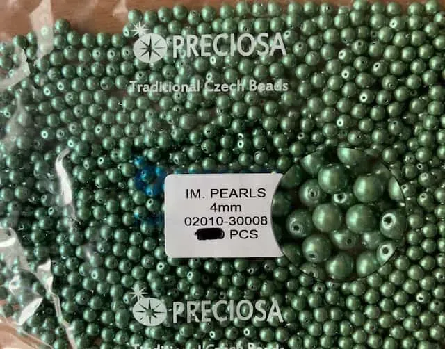 Preciosa Pearl Beads 4mm 02010-30008 120 Pcs