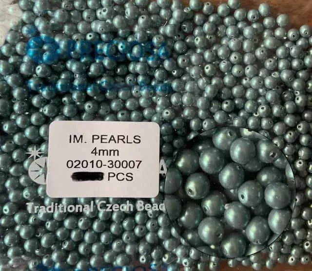 Preciosa Pearl Beads 4mm 02010-30004 120 Pcs