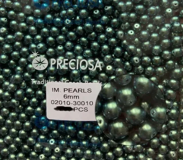 Preciosa Pearl Beads 6mm 02010-30010 100 Pcs