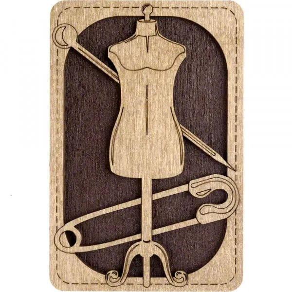Lonjew Tailor Mannequin Patterned Needle Holder LLZB(N)-029 2