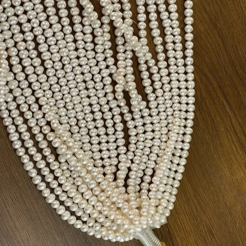 Lonjew Real Pearls 7-7.5mm A Grade Quality Approx 57 Pcs One Strand 3