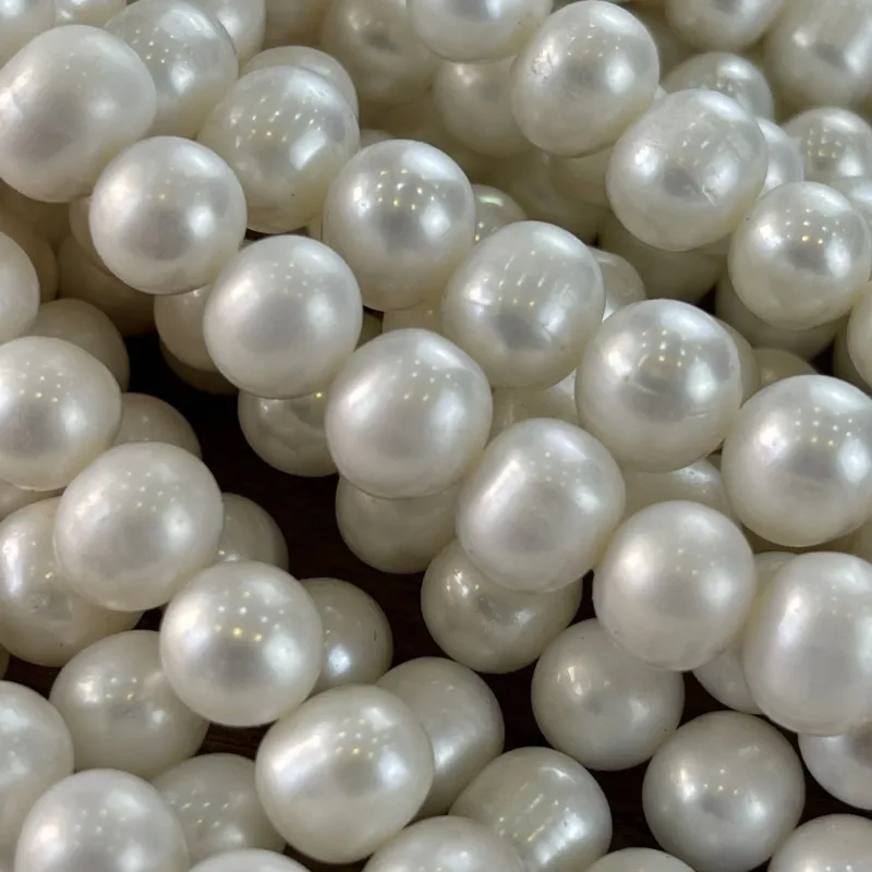 Lonjew Real Pearls 9-10mm B+ Grade Quality Approx 47 Pcs One Strand — photo 11