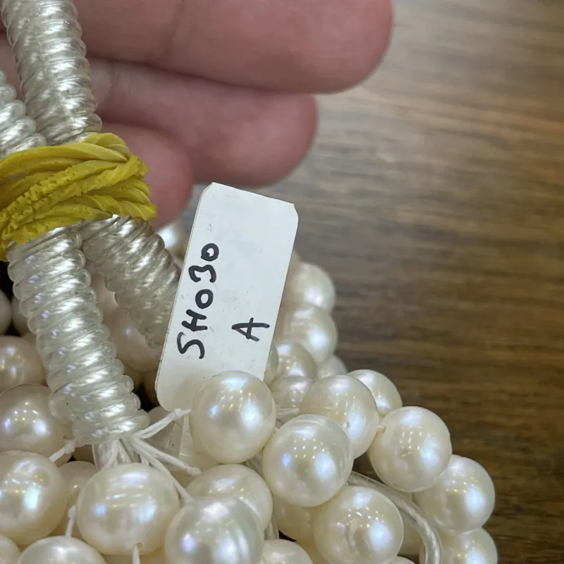 Lonjew Real Pearls 8-8.5mm A Grade Quality Approx 52 Pcs One Strand 10