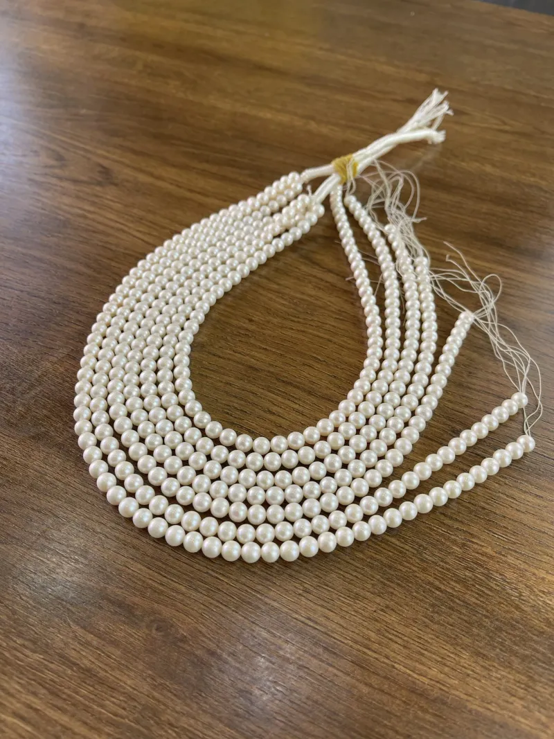 Lonjew Real Pearls 7.5-8mm A Grade Quality Approx 53 Pcs One Strand