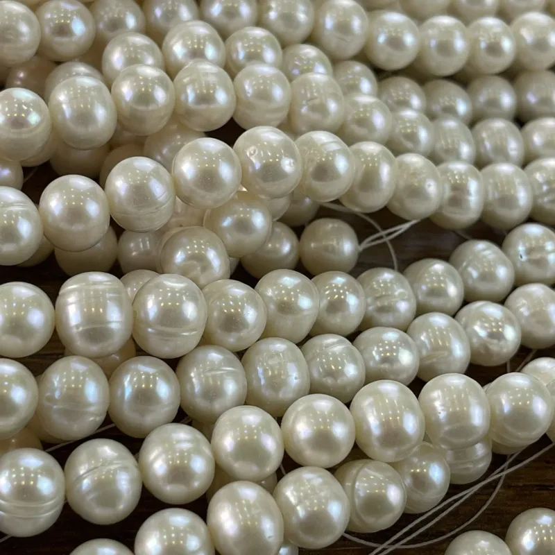 Lonjew Real Pearls 8-8.5mm B+ Grade Quality Approx 51 Pcs One Strand 5