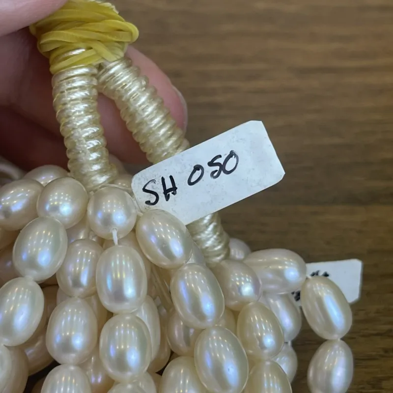 Lonjew Real Pearls 8-8.5mm AA+ Grade Quality Approx 40 Pcs One Strand Pink Multicolor 6