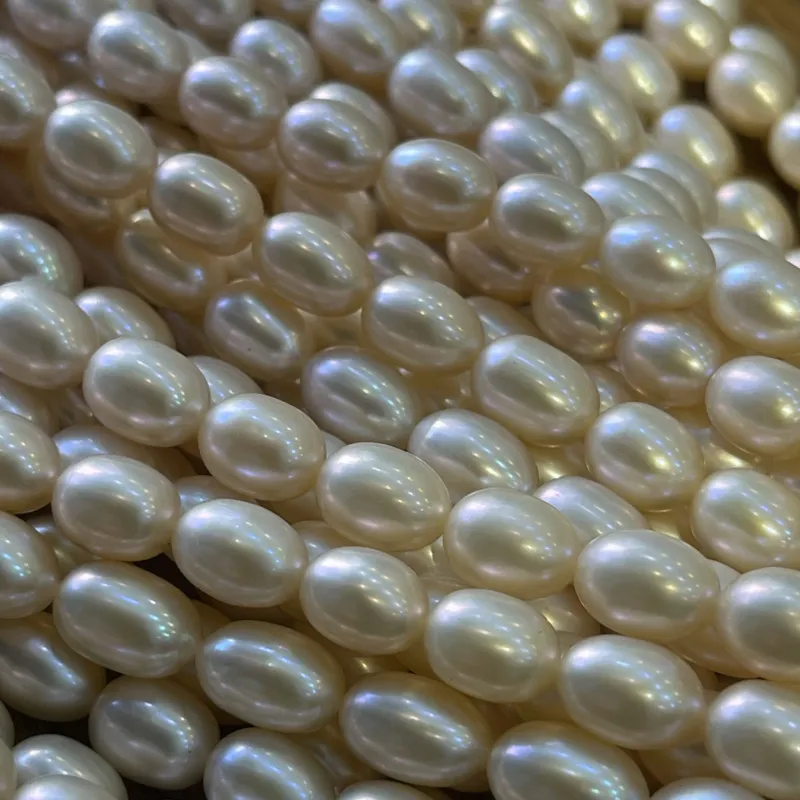 Lonjew Real Pearls 8-8.5mm AA+ Grade Quality Approx 40 Pcs One Strand Pink Multicolor