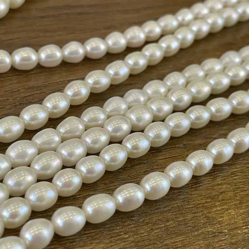 Lonjew Real Pearls 6-7mm AAA Grade Quality Approx 48 Pcs One Strand — photo 18