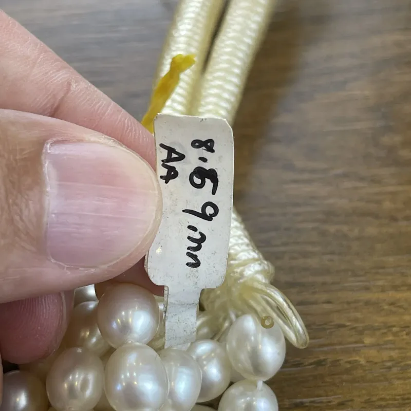 Lonjew Real Pearls 8.5-9mm AA Grade Quality Approx 35 Pcs One Strand 3