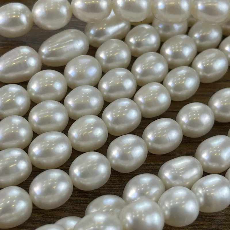 Lonjew Real Pearls 8.5-9mm AA Grade Quality Approx 35 Pcs One Strand 5