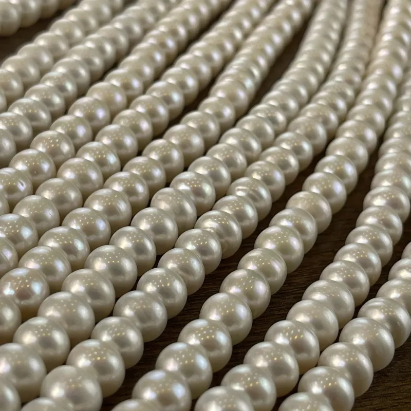 Lonjew Real Pearls 9-10mm B+ Grade Quality Approx 51 Pcs One Strand — photo 14