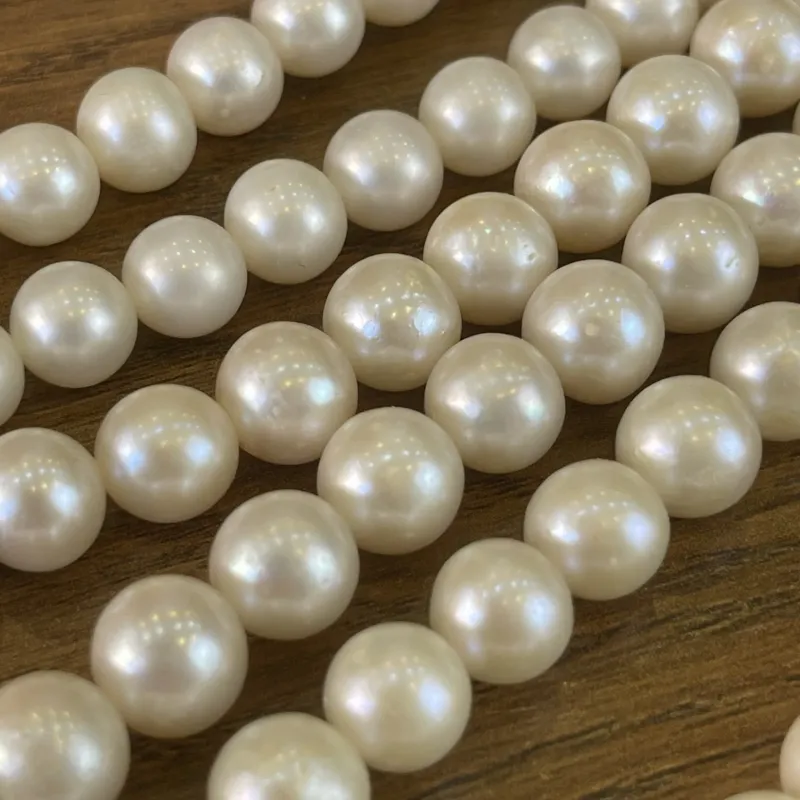 Lonjew Real Pearls 9-9.5mm A+ Grade Quality Approx 50 Pcs One Strand HM055 — photo 12