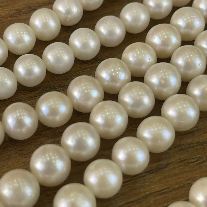 Lonjew Real Pearls 9-9.5mm A+ Grade Quality Approx 50 Pcs One Strand HM055 — photo 13