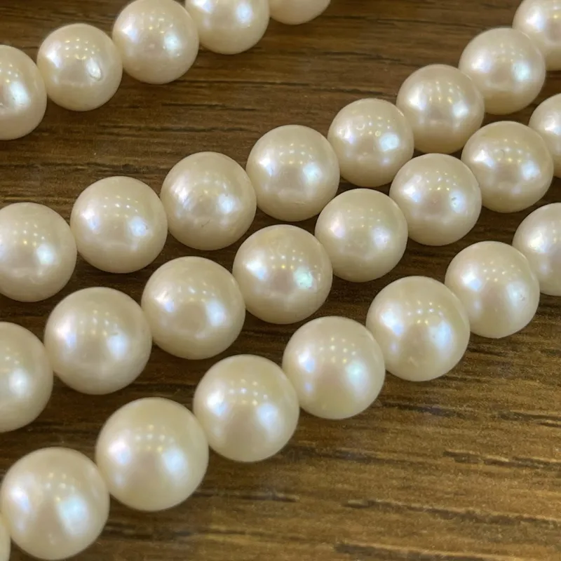 Lonjew Real Pearls 9-9.5mm A+ Grade Quality Approx 50 Pcs One Strand HM055 — photo 18