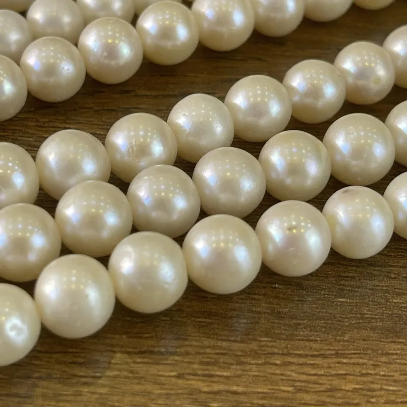 Lonjew Real Pearls 9-9.5mm A+ Grade Quality Approx 50 Pcs One Strand HM055 — photo 19