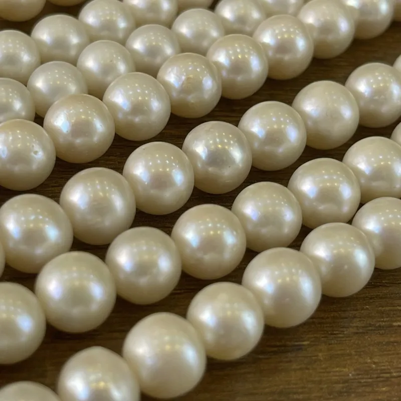 Lonjew Real Pearls 9-9.5mm A+ Grade Quality Approx 50 Pcs One Strand HM055 — photo 21