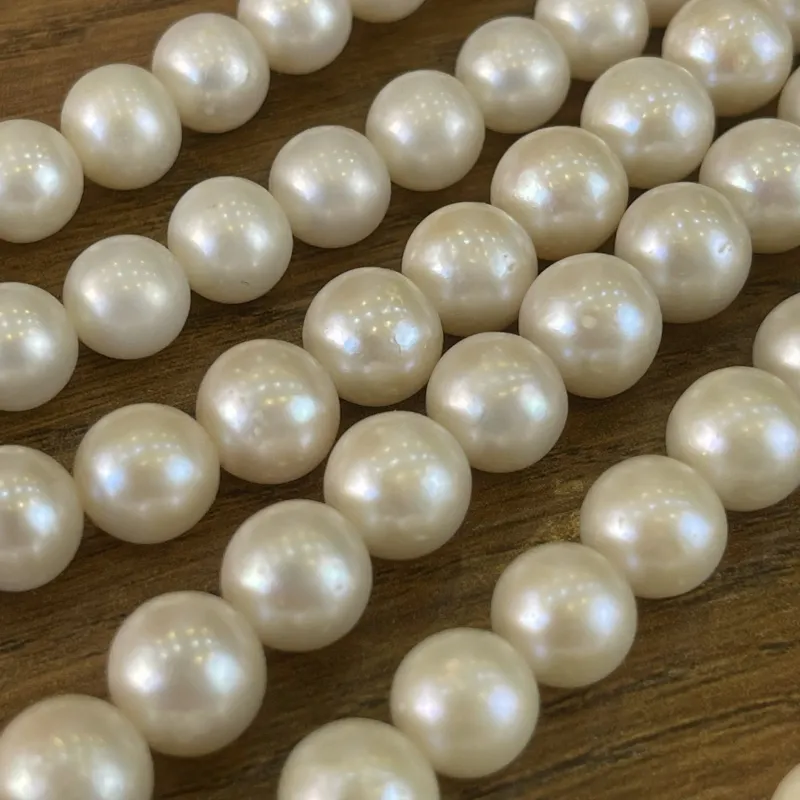 Lonjew Real Pearls 9-9.5mm A+ Grade Quality Approx 50 Pcs One Strand HM055 5