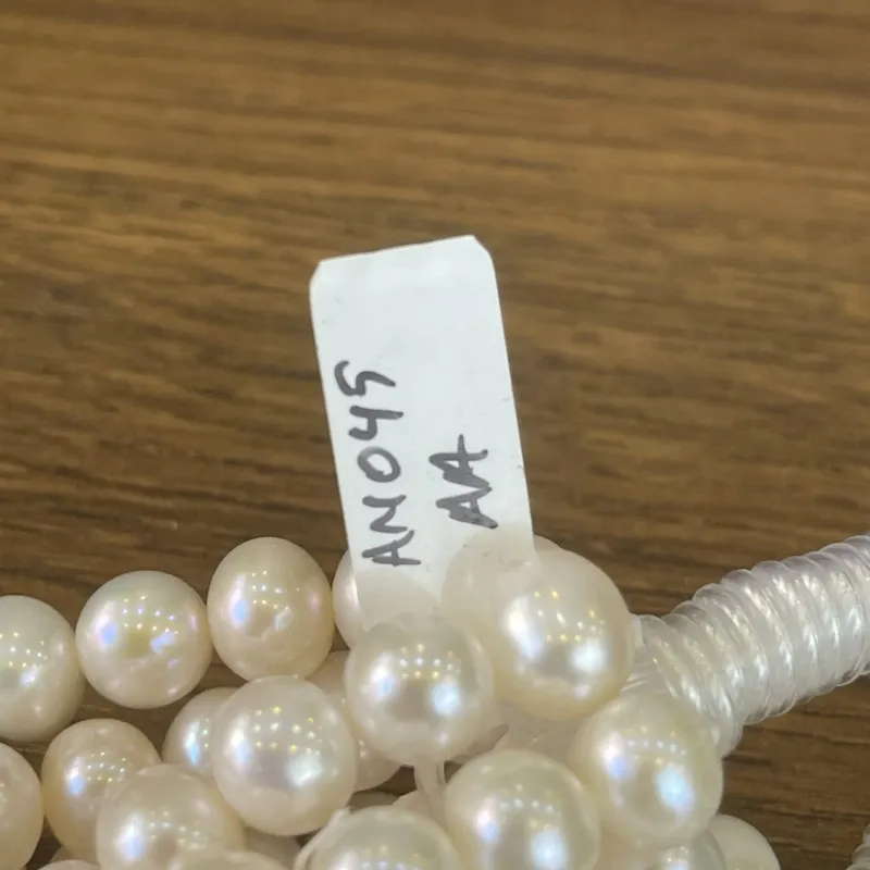 Lonjew Real Pearls 8-8.5mm AA Grade Quality Approx 50 Pcs One Strand AN045 8