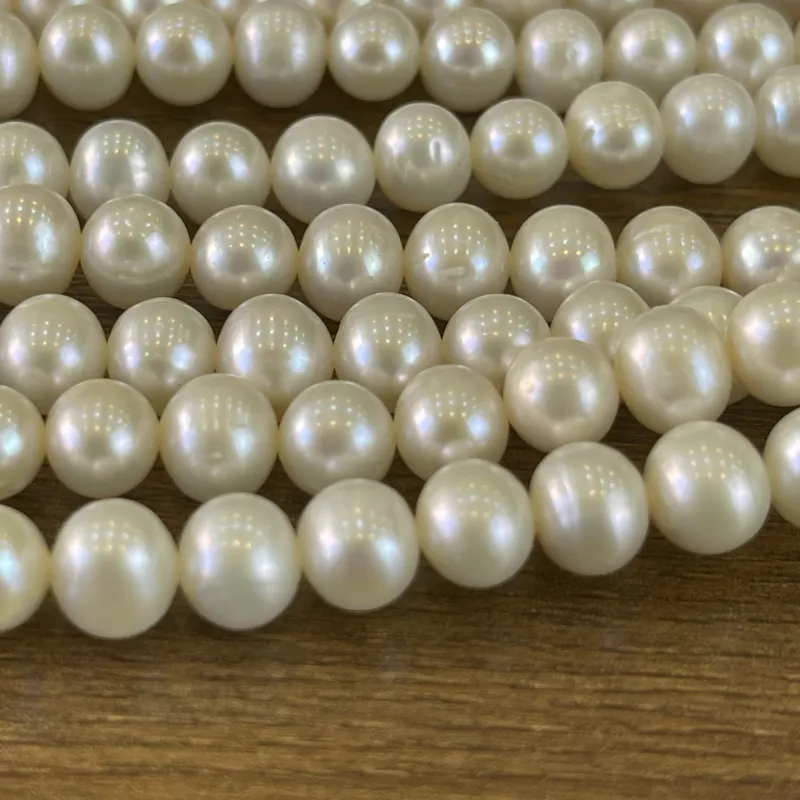Lonjew Real Pearls 7-7.5mm AA Grade Quality Approx 56 Pcs One Strand AN055 — photo 14