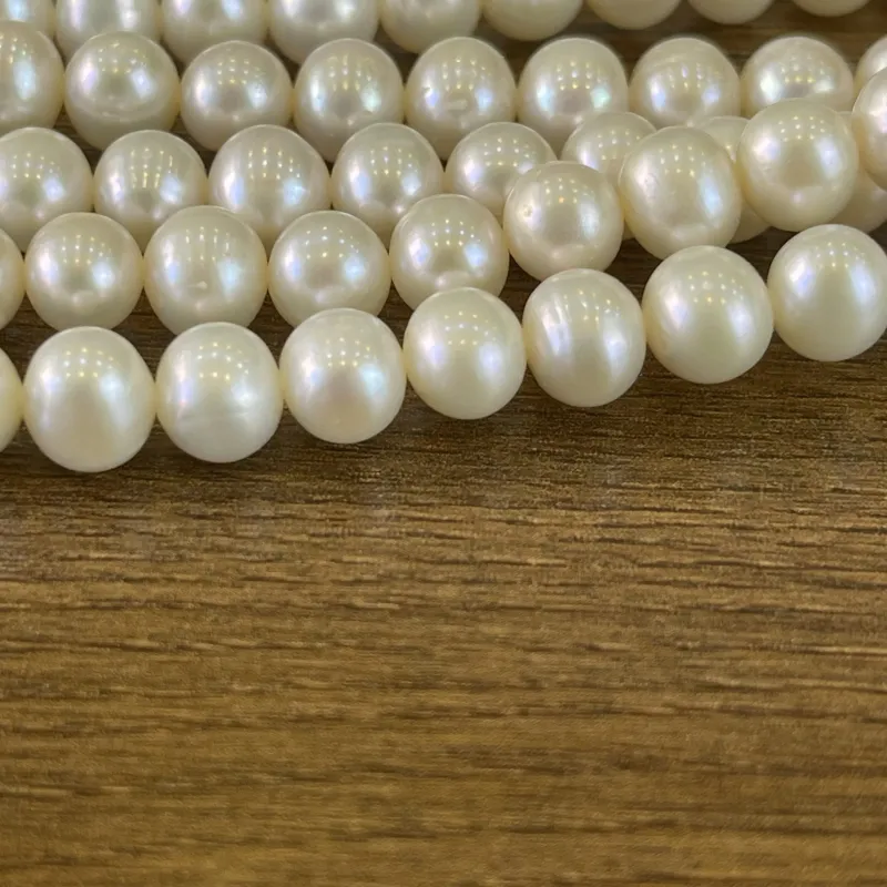 Lonjew Real Pearls 7-7.5mm AA Grade Quality Approx 56 Pcs One Strand AN055 — photo 15