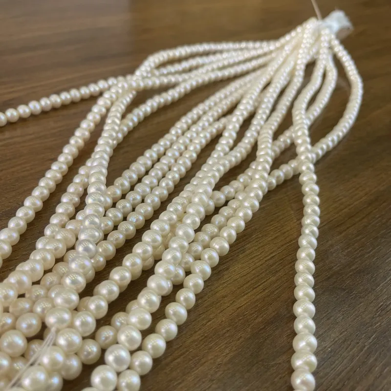 Lonjew Real Pearls 7-7.5mm AA Grade Quality Approx 56 Pcs One Strand AN055 — photo 18