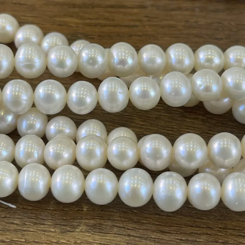 Lonjew Real Pearls 7-7.5mm AA Grade Quality Approx 56 Pcs One Strand AN055 2