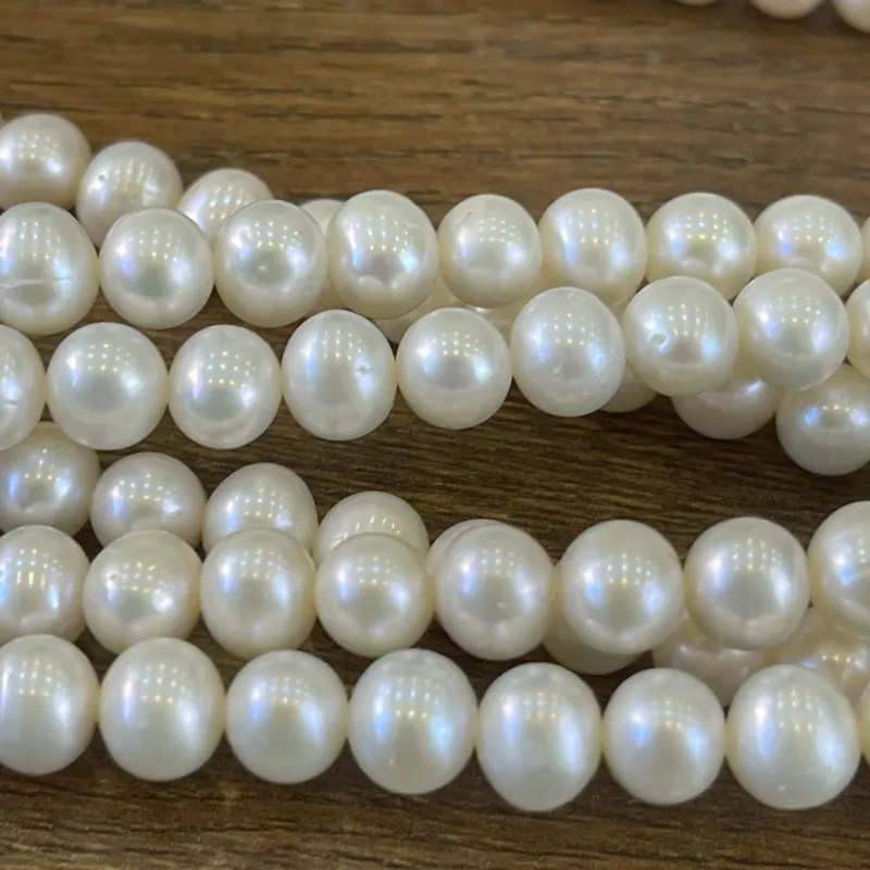 Lonjew Real Pearls 7-7.5mm AA Grade Quality Approx 56 Pcs One Strand AN055 3